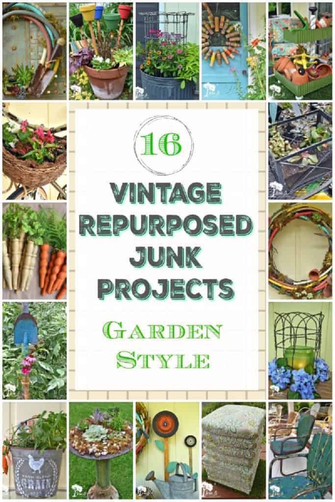 repurposed vintage junk projects for the garden