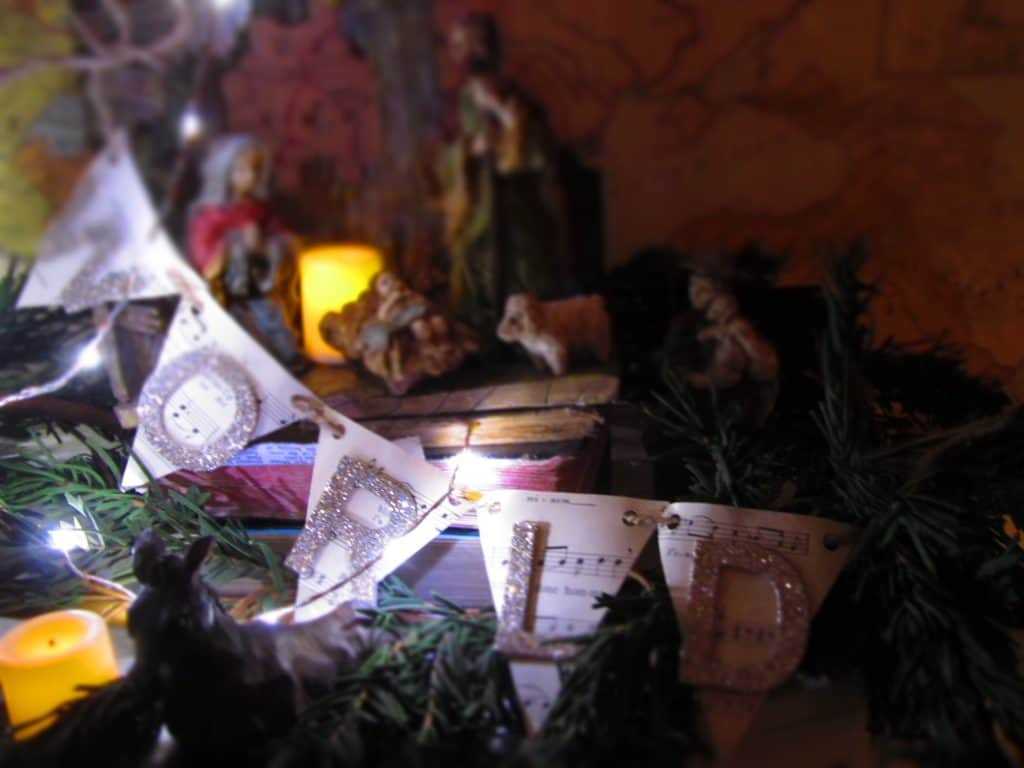 Manger Scene at Night