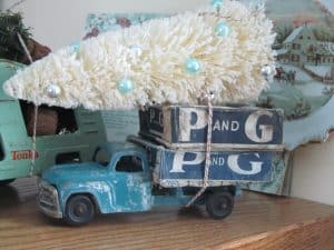 Vintage Toy Truck for Christmas