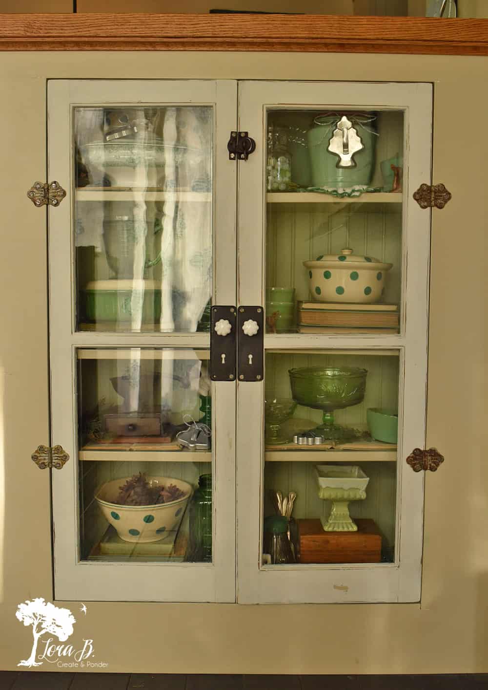 Kitchen Cupboard with Antique Doors