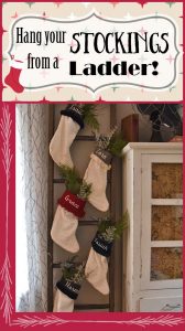 Hang your Christmas Stockings on a Ladder