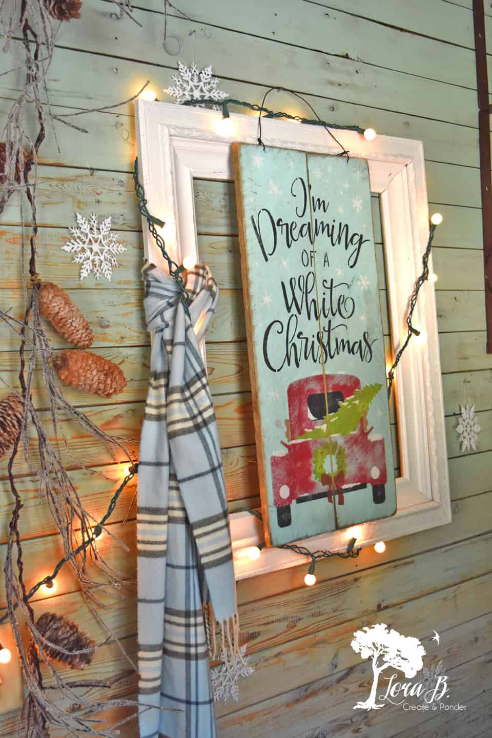 Bedspring Card Display and a Christmas Entry