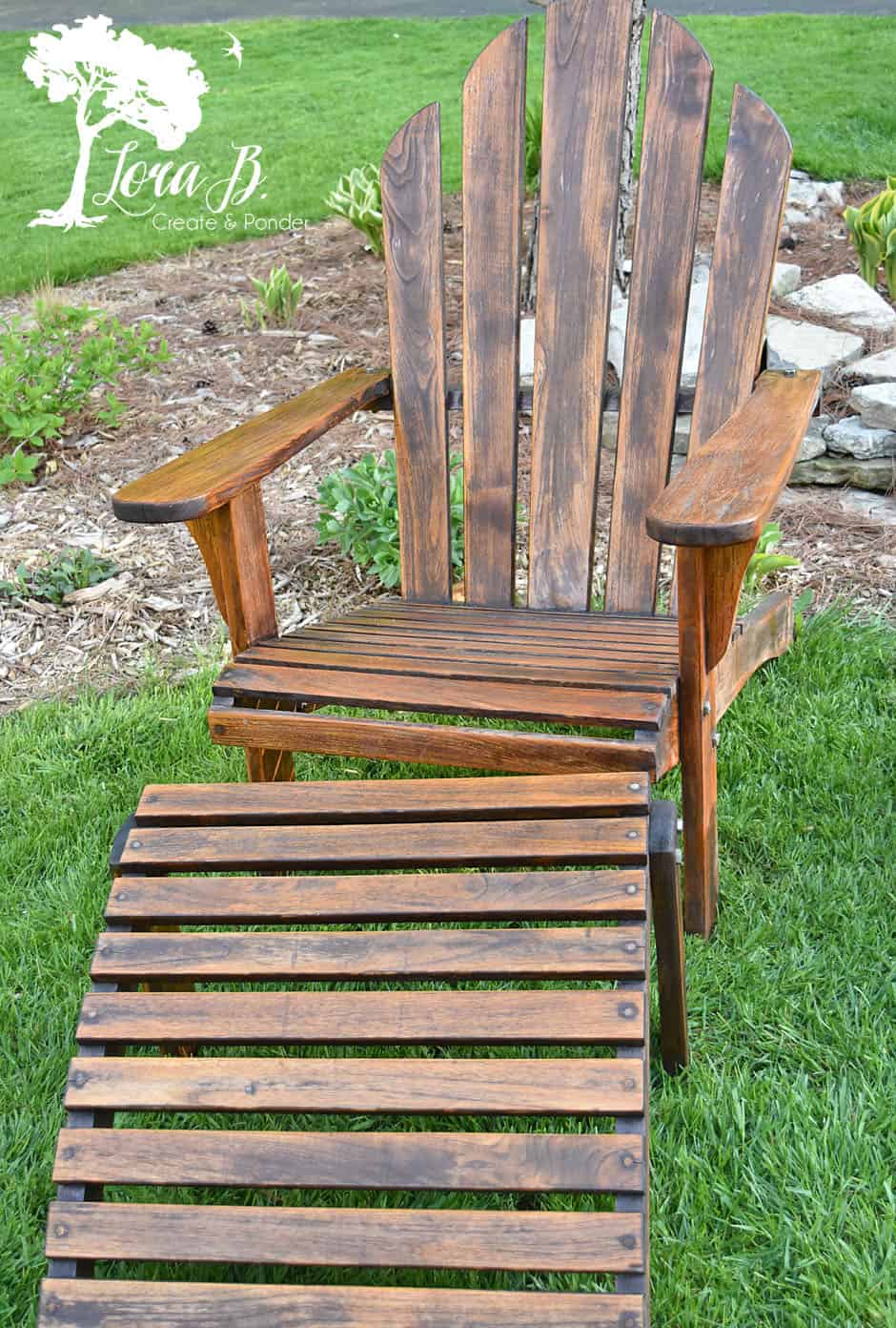 Teak adirondack chair