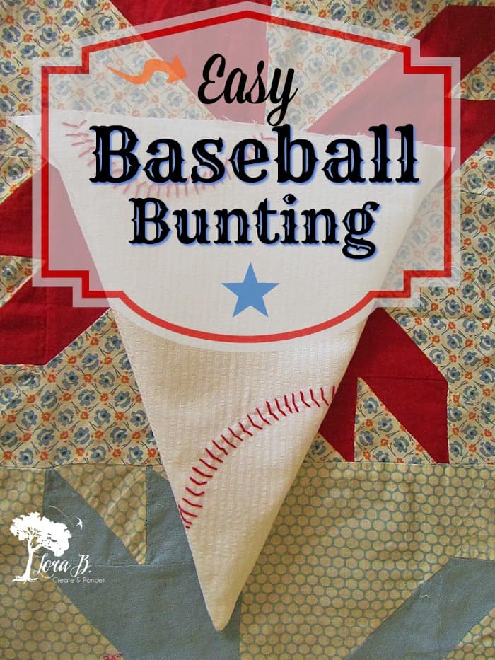 Baseball Bunting Pin