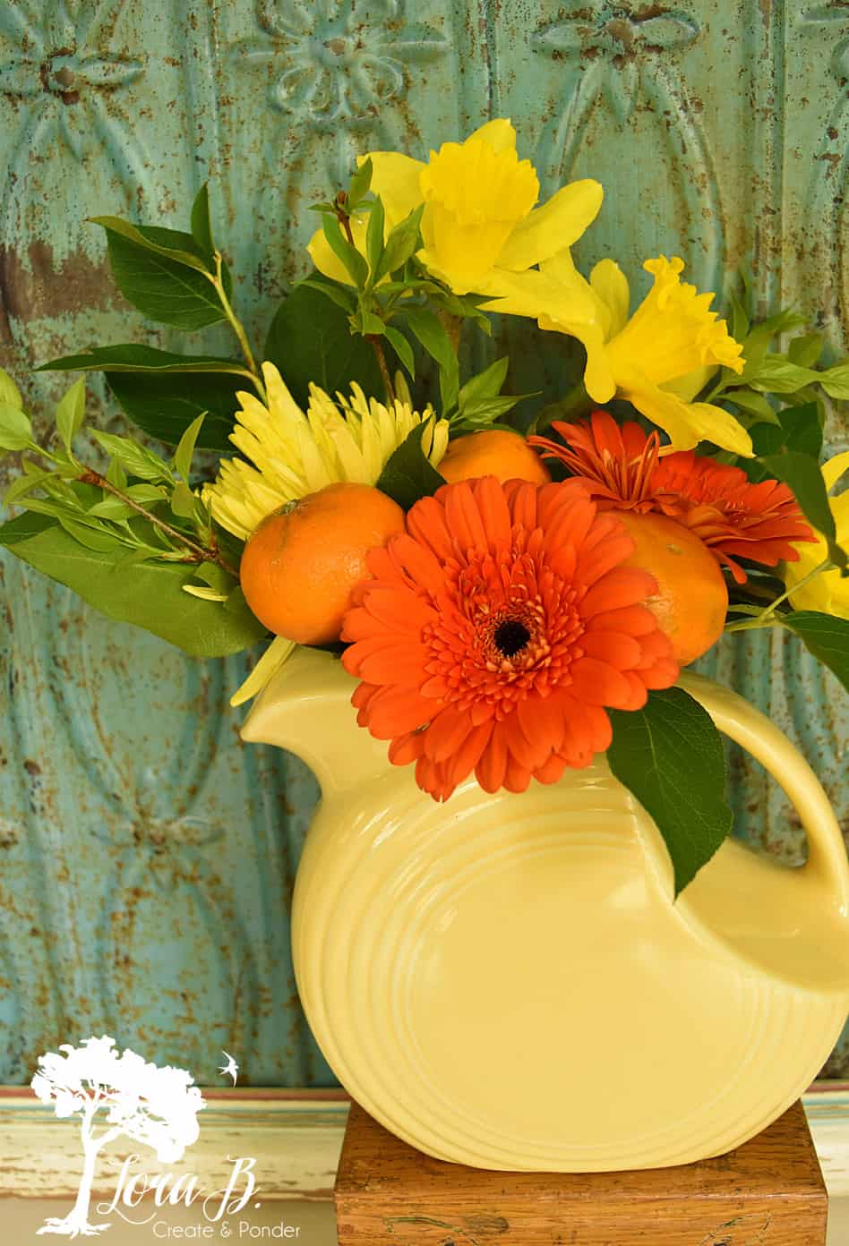 orange and yellow floral bouquet