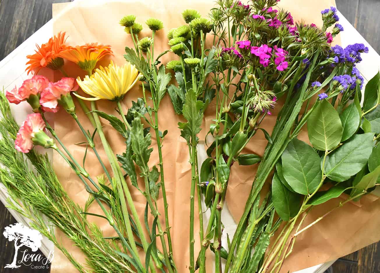 grocery store floral bouquet