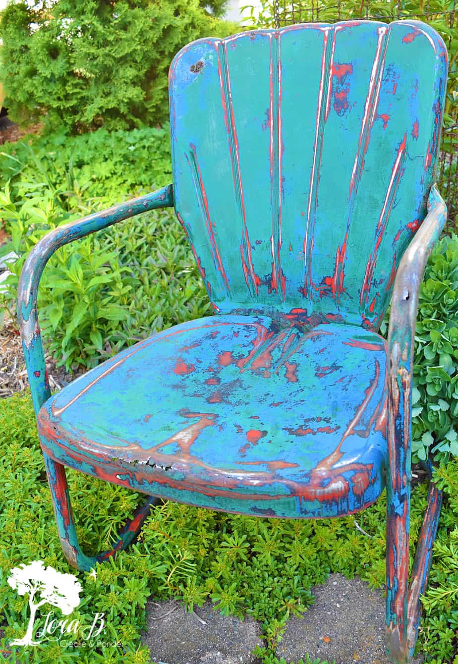 Vintage metal deals motel chairs