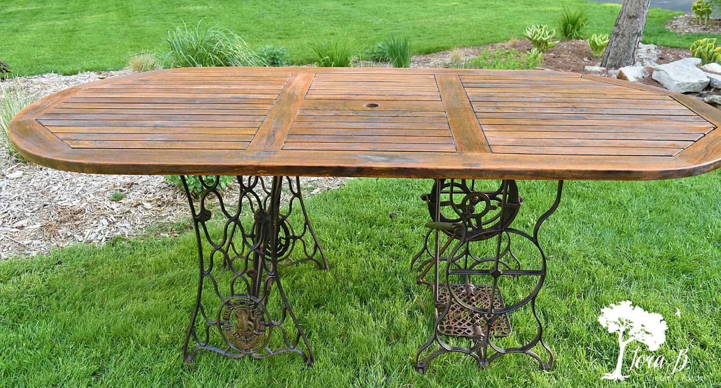 Teak table