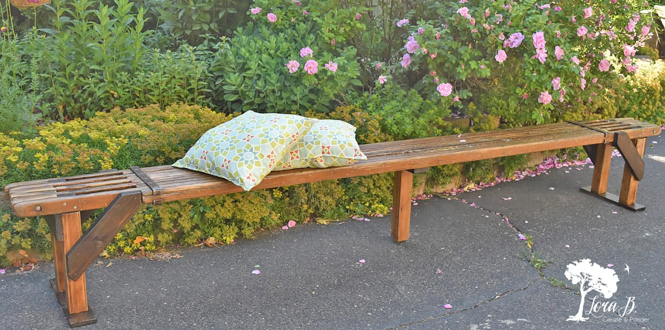 rustic bench