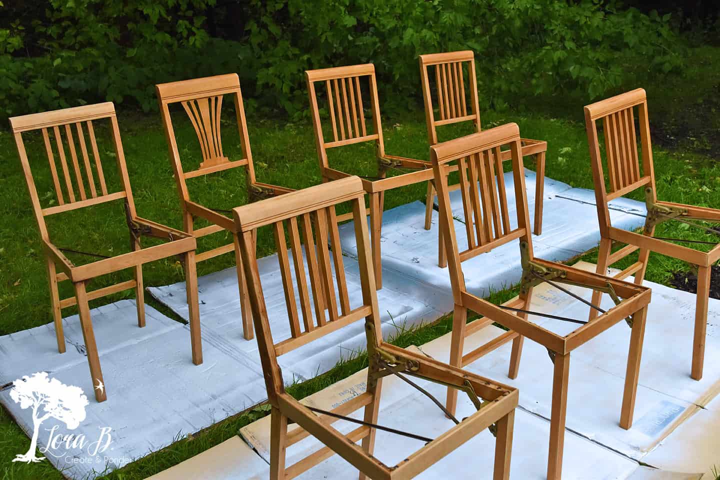 vintage folding chairs