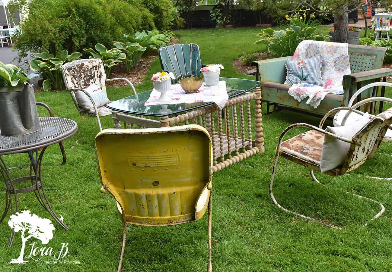 Vintage Metal Lawn Chairs