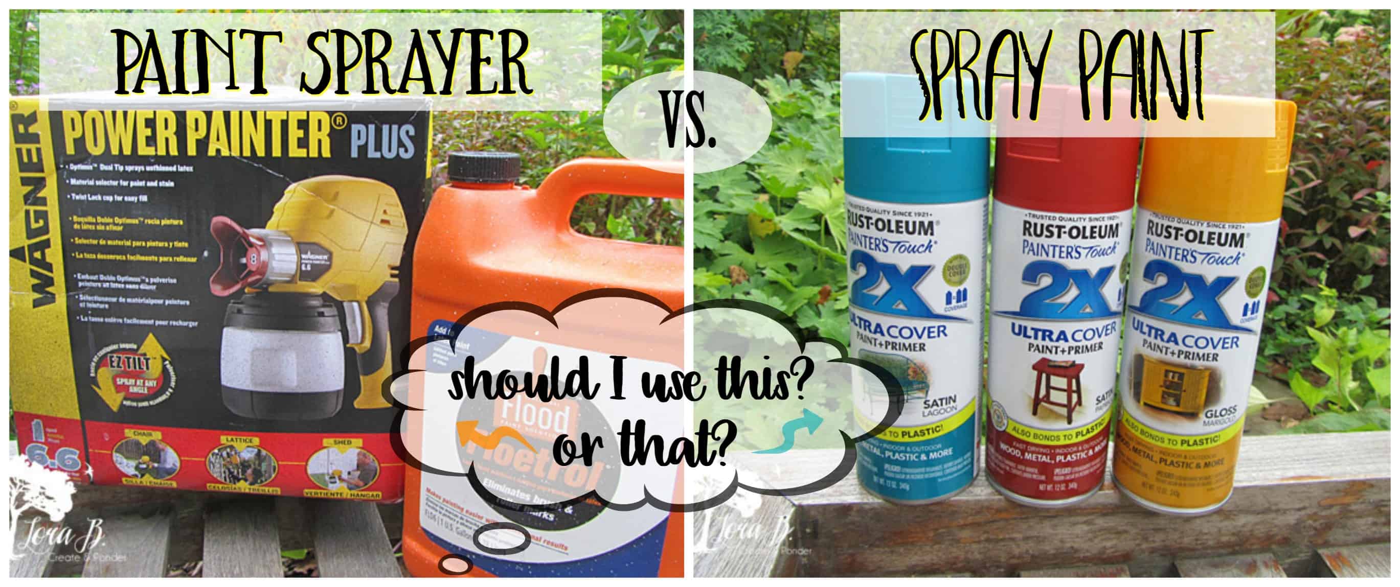 Paint Sprayer vs. Spray Paint