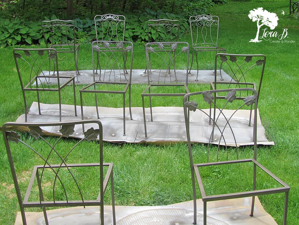 Vintage metal chairs