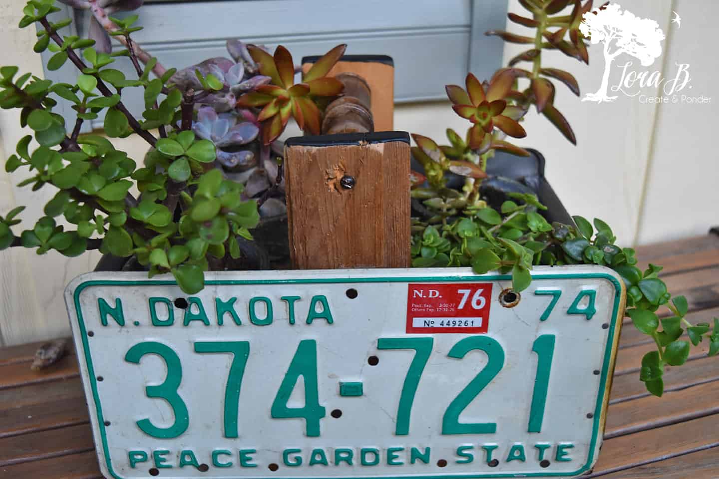 A Vintage License Plate DIY for the Man Cave • Adirondack Girl @ Heart