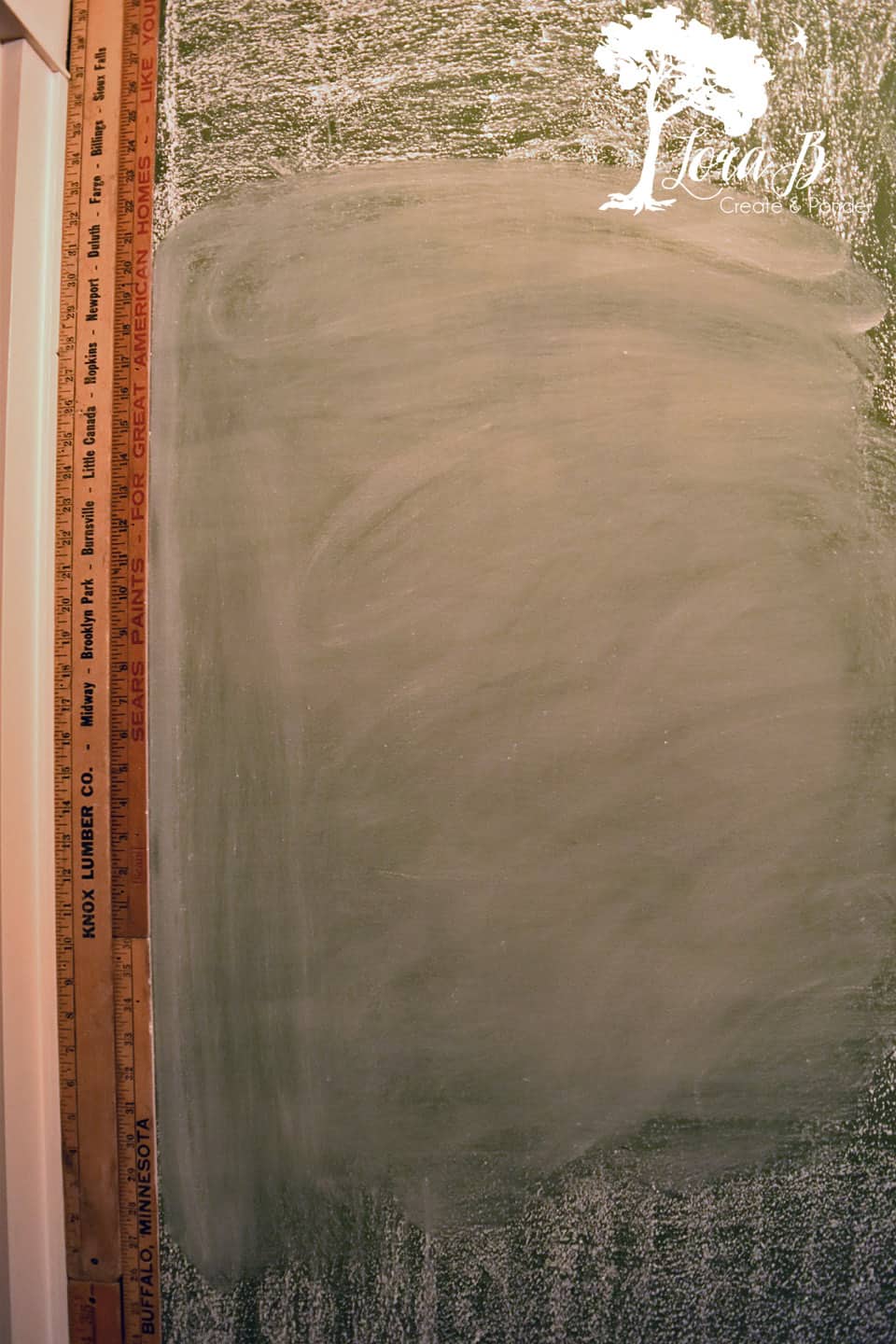 Chalkboard Wall in Pantry