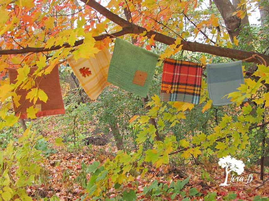 Wool Blanket Bunting DIY