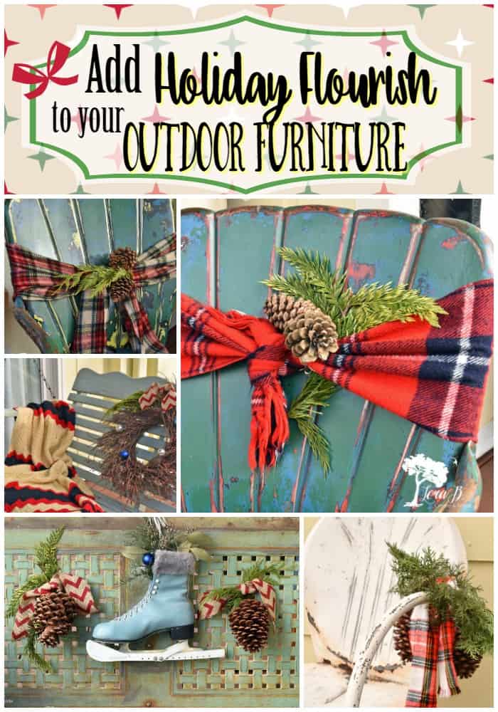 Add Holiday Flourish to your Outdoor Furniture Lora B. Create & Ponder
