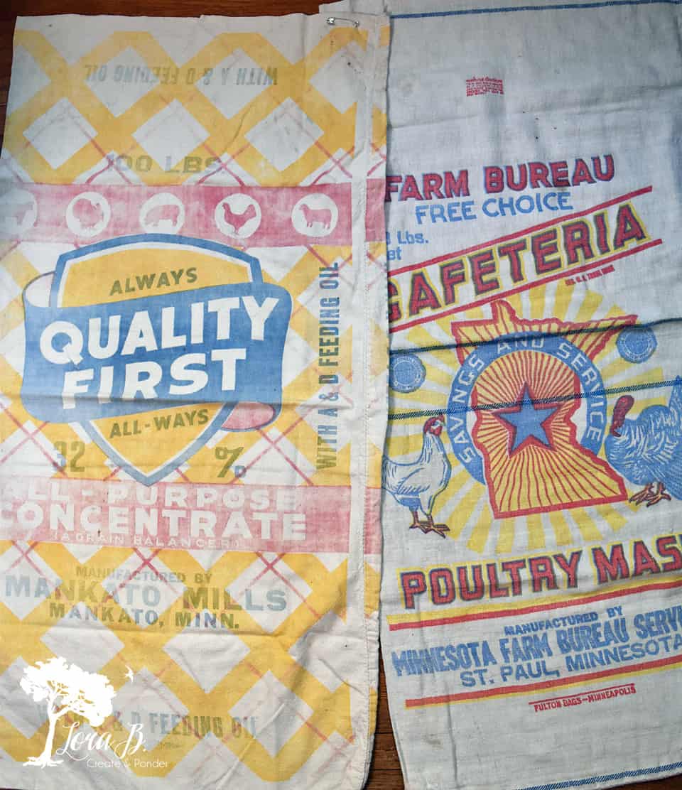 VTG ADV BURLAP FEED SACK BAG LANDMARK FEED BY THE FARM BUREAU COOPERATIVE  ASS'N | eBay