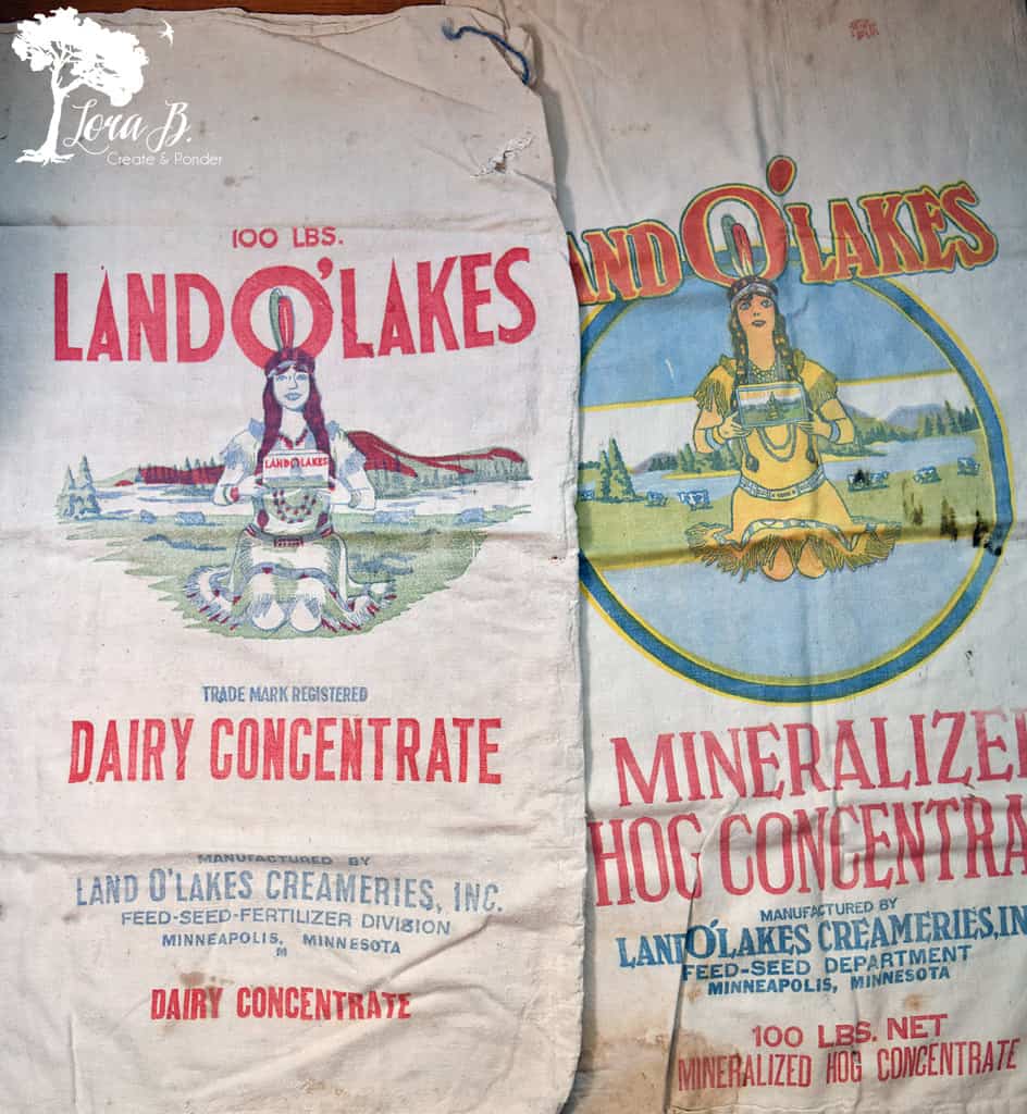 Vintage burlap feed sacks for online sale