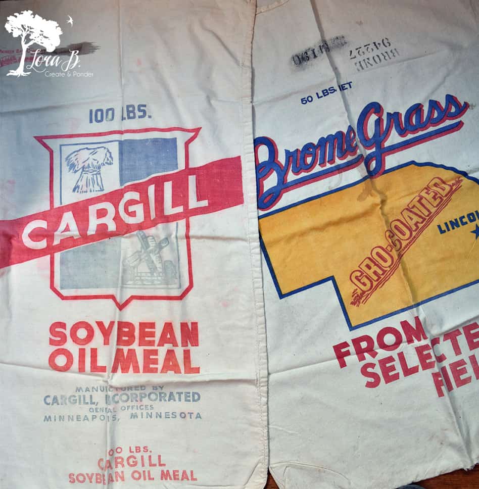 Vintage feedsacks