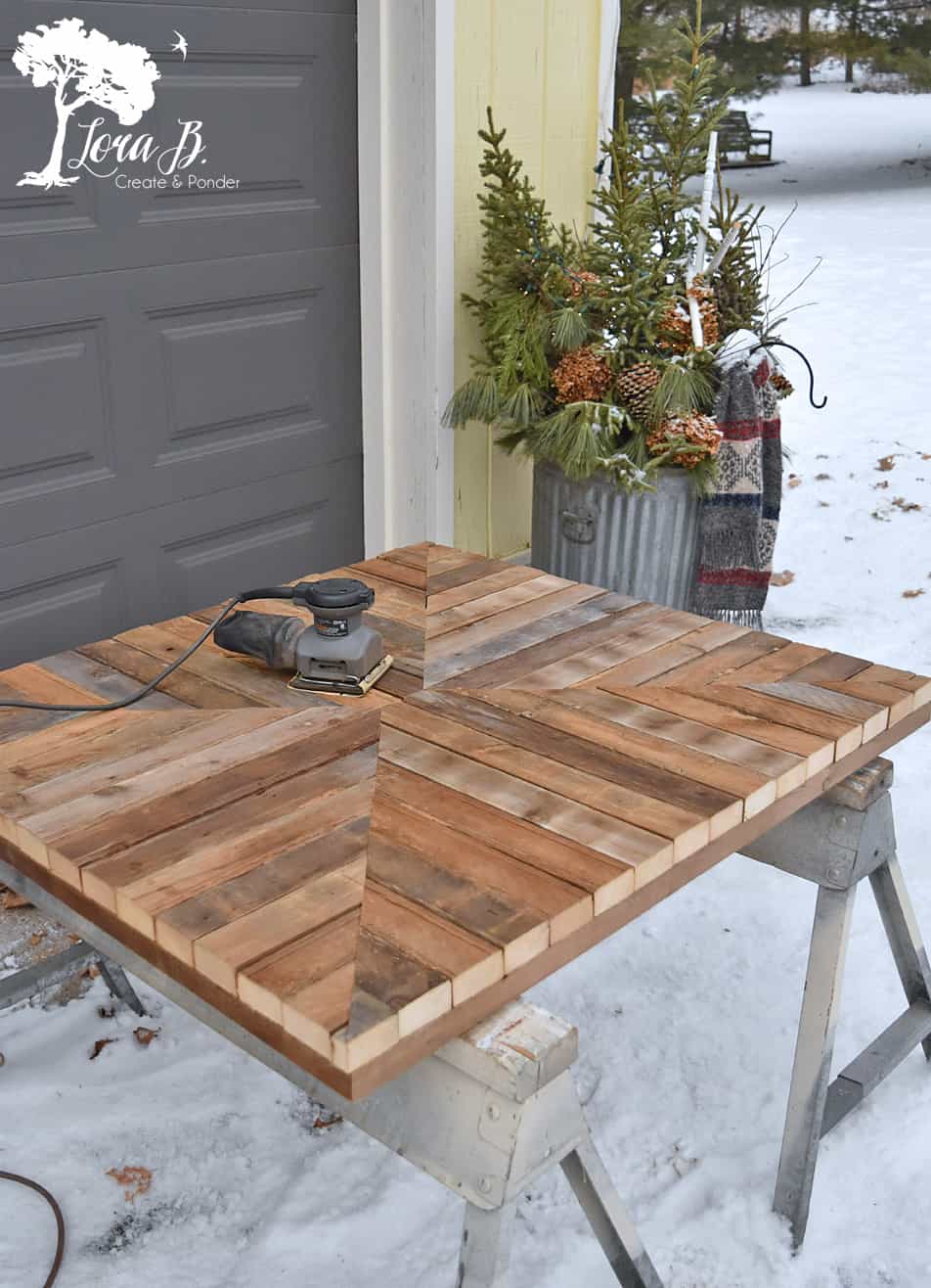 Wood pieced coffee table