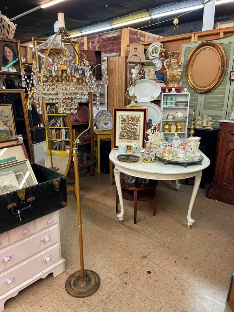 Antique store shopping.