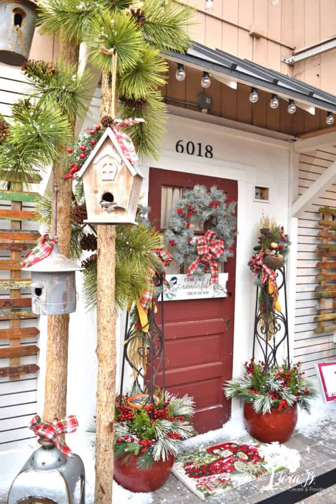 Entryway Christmas decor ideas