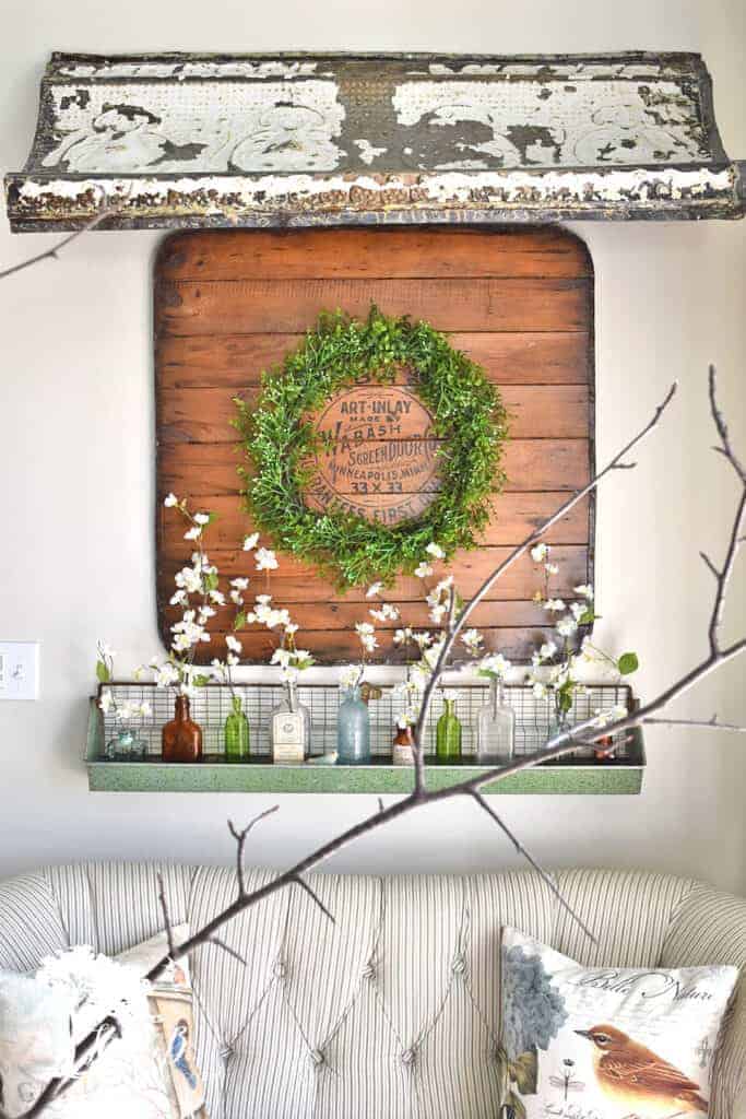 Spring decor, vintage style