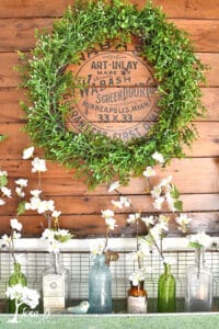 Spring decor, vintage style