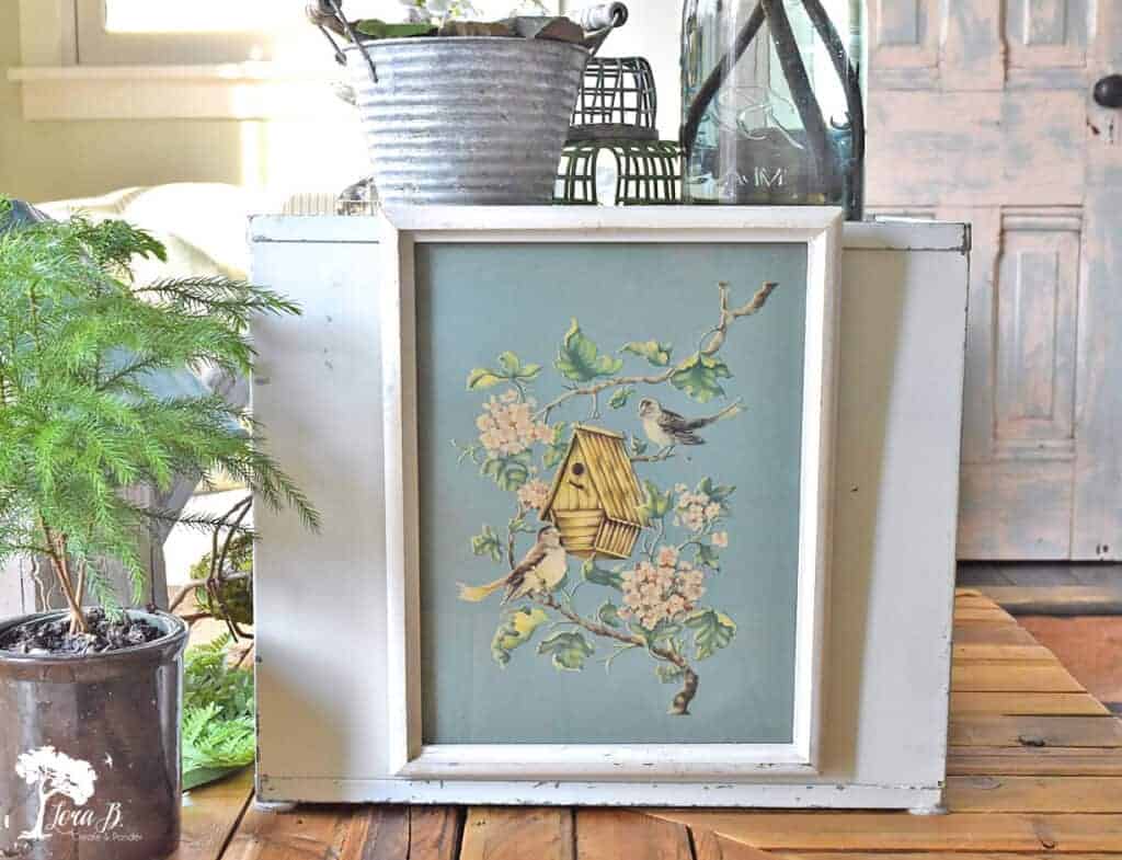 Spring decor, vintage style