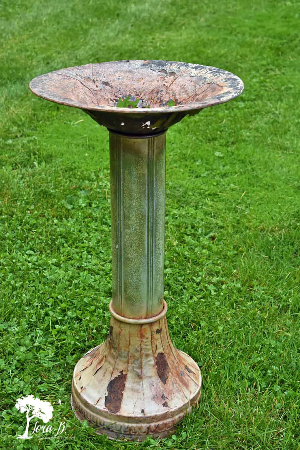 Old birdbath