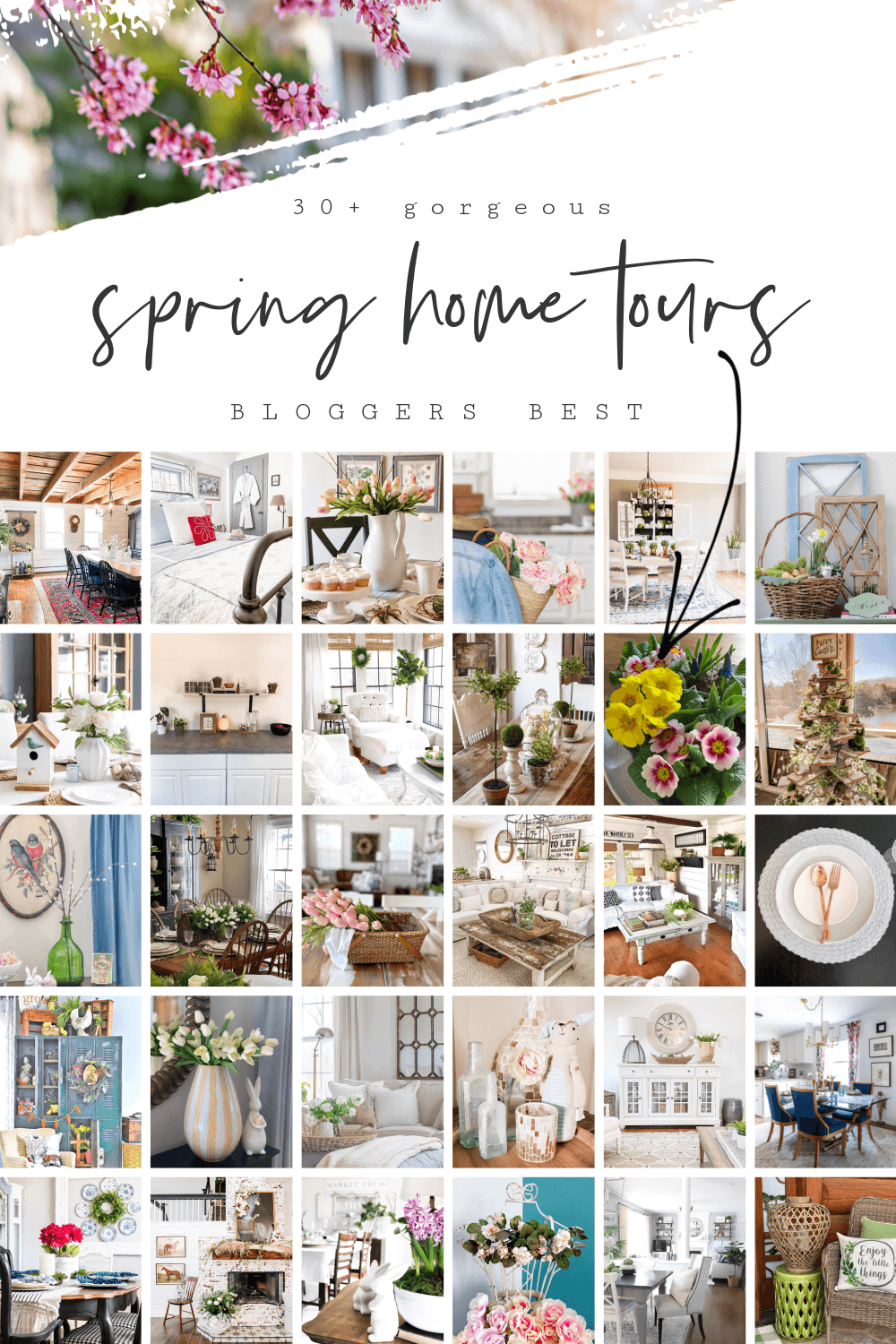 Spring Home Tour with a Garden Theme - Lora Bloomquist~Create & Ponder