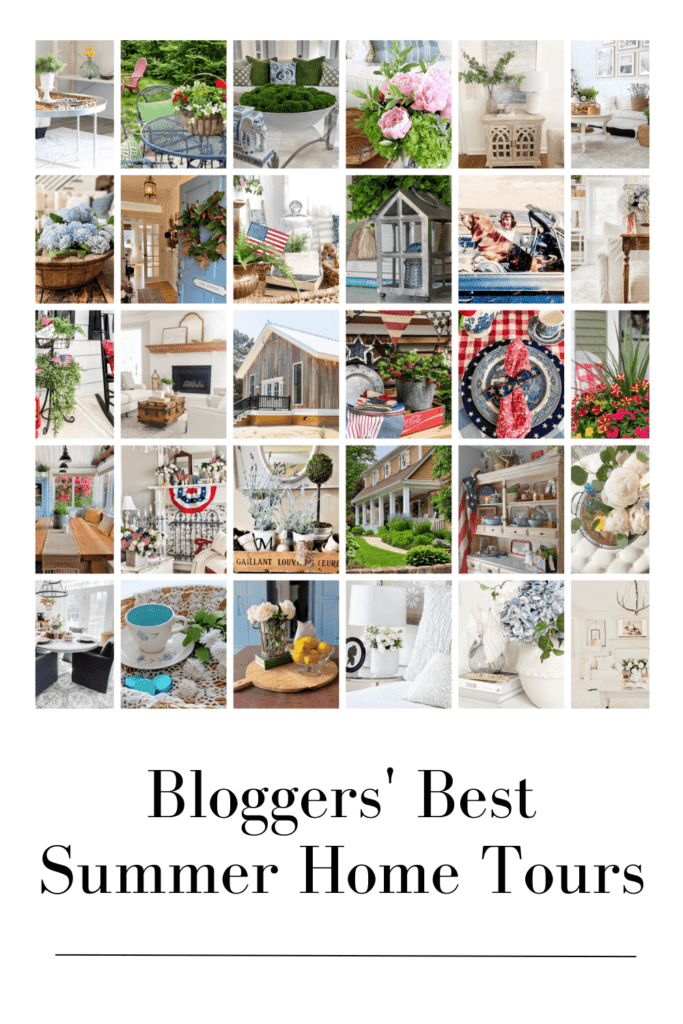 Summer home decor collage