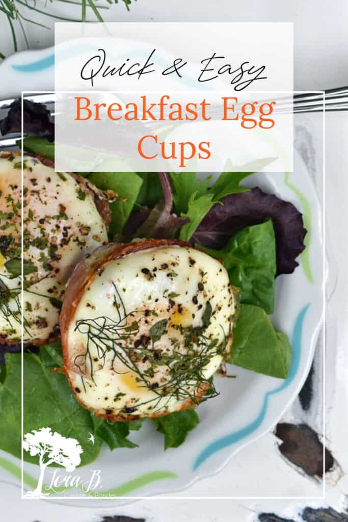 Breakfast Egg cups are an easy make ahead breakfast option.