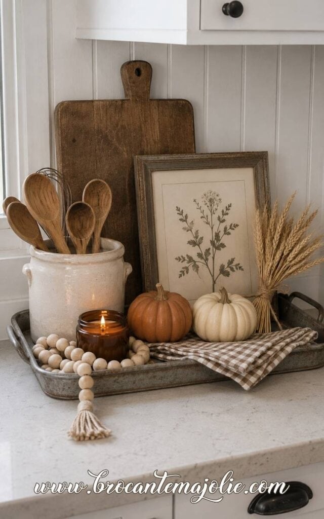 Fall tray vignette
