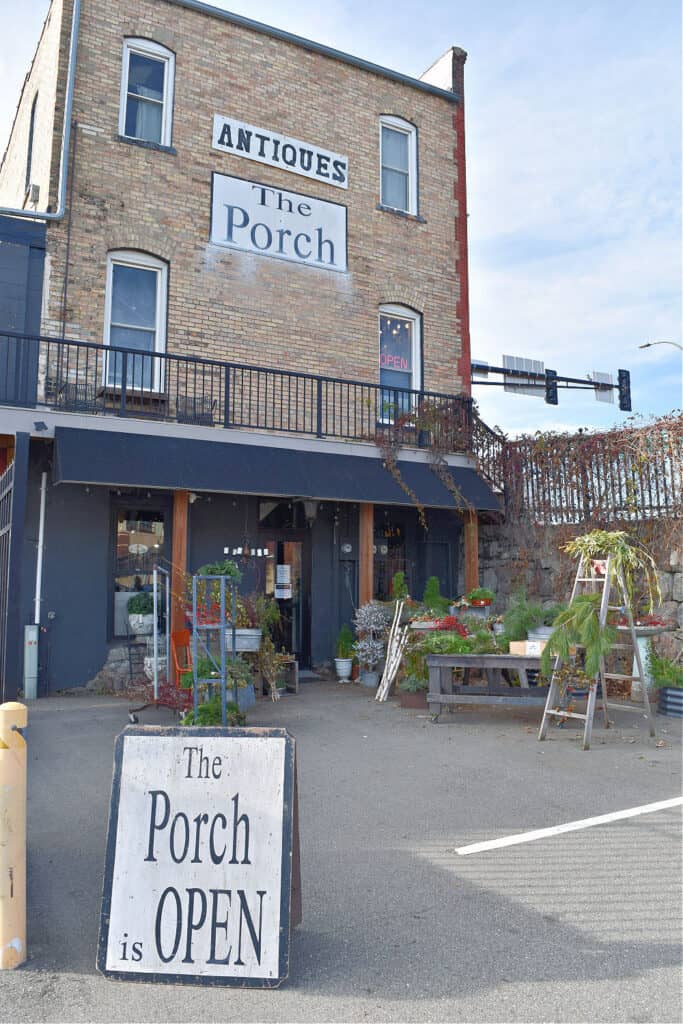 The Porch antique store.