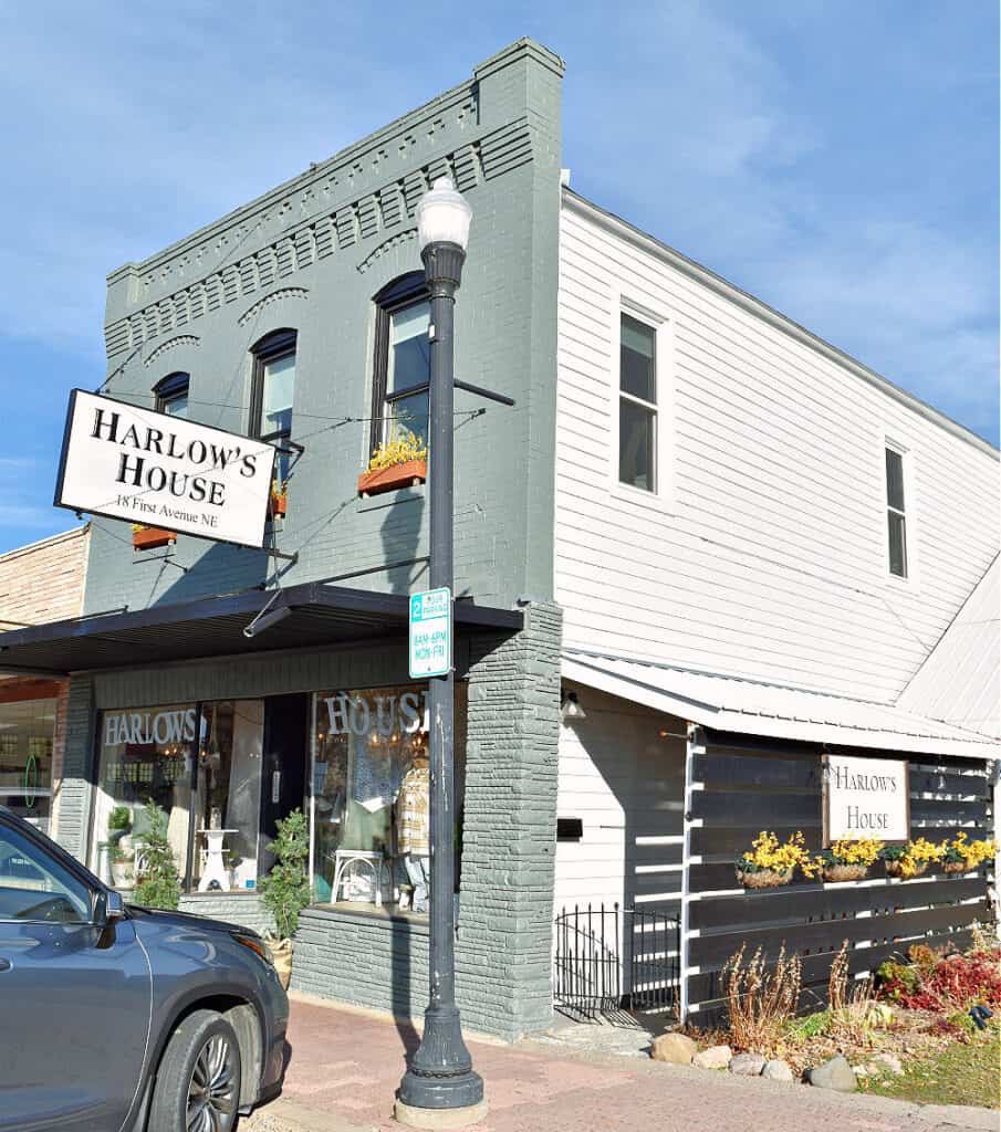 Vintage shop storefront.