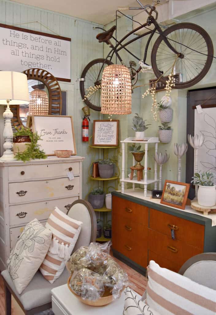 Home decor store display.