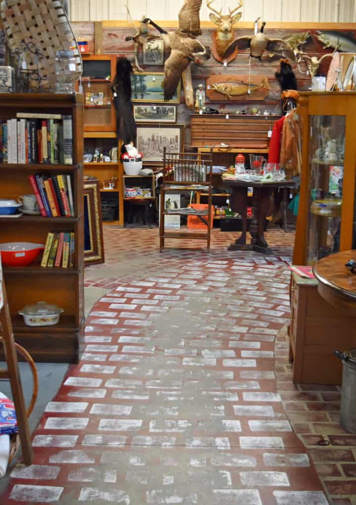 Antique store aisle.