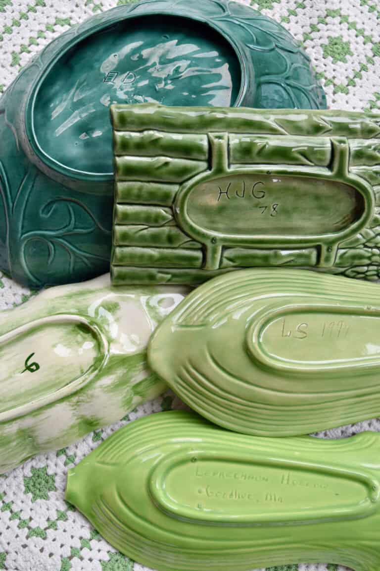 Vintage vegetable ceramics.