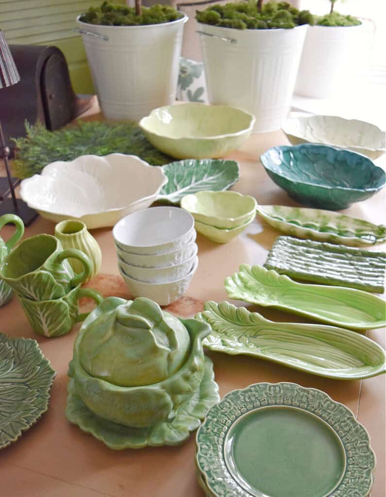Cabbage ware collection.