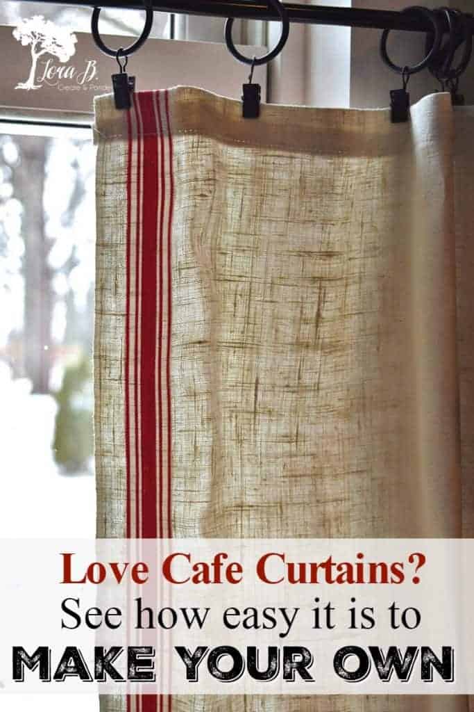 DIY cafe curtains