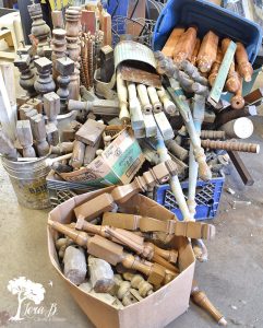 repurposing old furniture legs