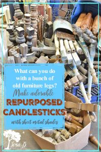 repurposing old furniture legs