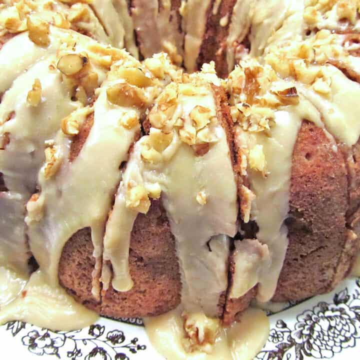 Caramel Apple Cake is a favorite Fall recipe.