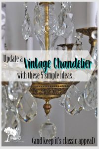 5 Ways to Update a Vintage Chandelier