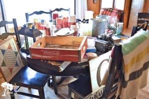 vintage cabin decorating process