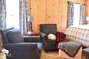 Northwoods cabin bedroom decor