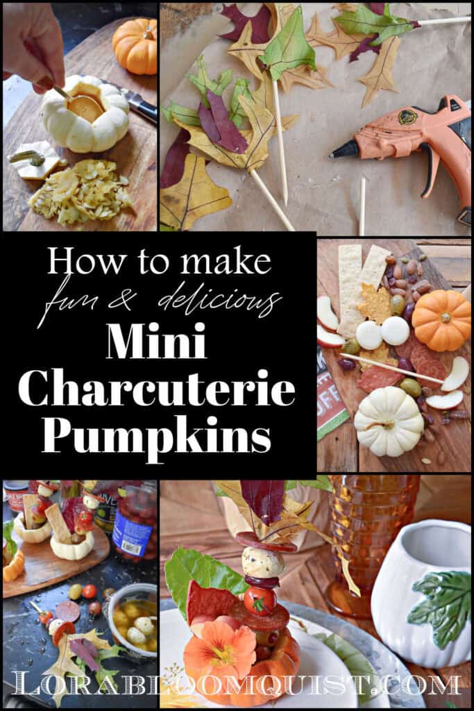 How to make mini pumpkin charcuteries.