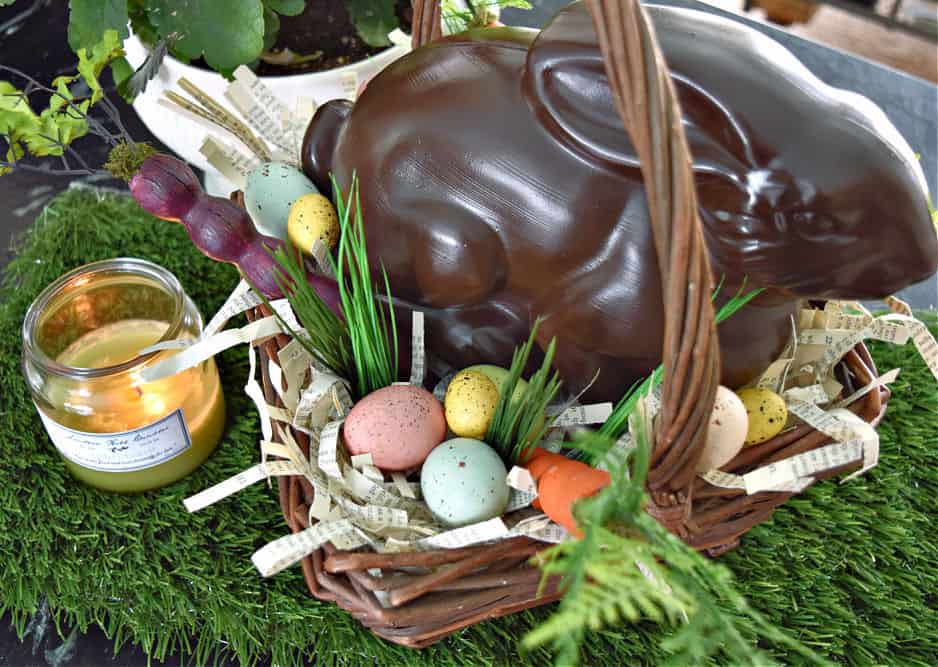 Easter basket centerpiece